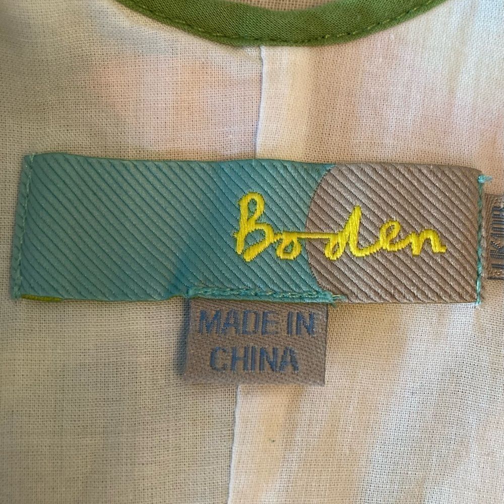 Boden gorgeous bright floral fitted dress gorgeous colors & cute waist detail - Picture 7 of 10